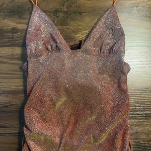 Glitter Bodycon Mini Dress